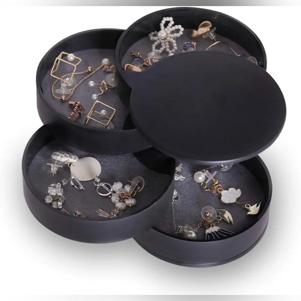 Amazon Black Rotating Jewelry Organizer Box